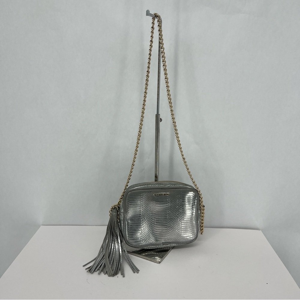 Victoria’s Secret Silver Crossbody Bag with Tassel
